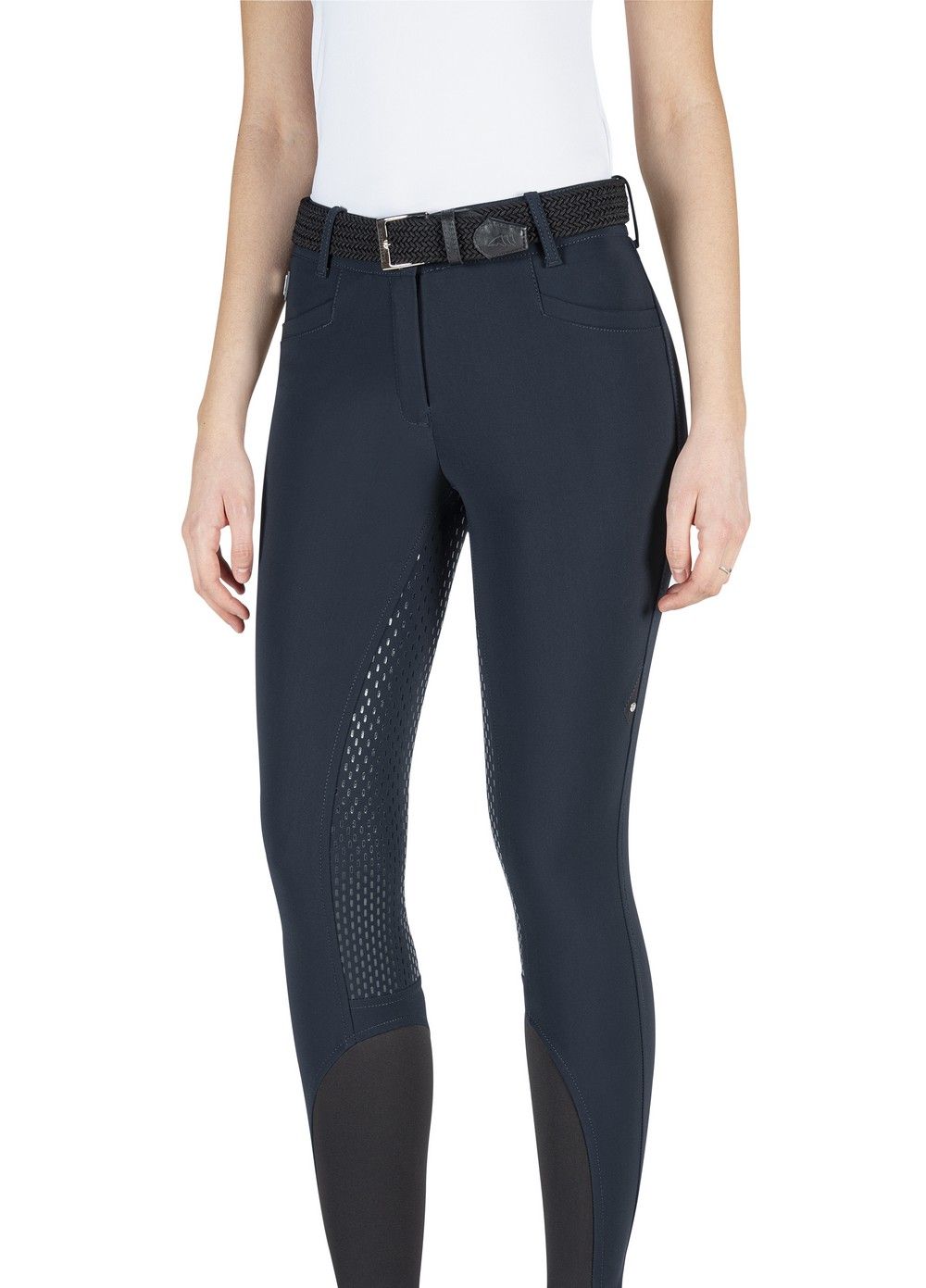 Equiline riding breeches ladies full grip high waist Adellek Navy