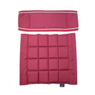 One Set stoelkussens voor hoge en lage regisseursstoel Burgundy-Silver