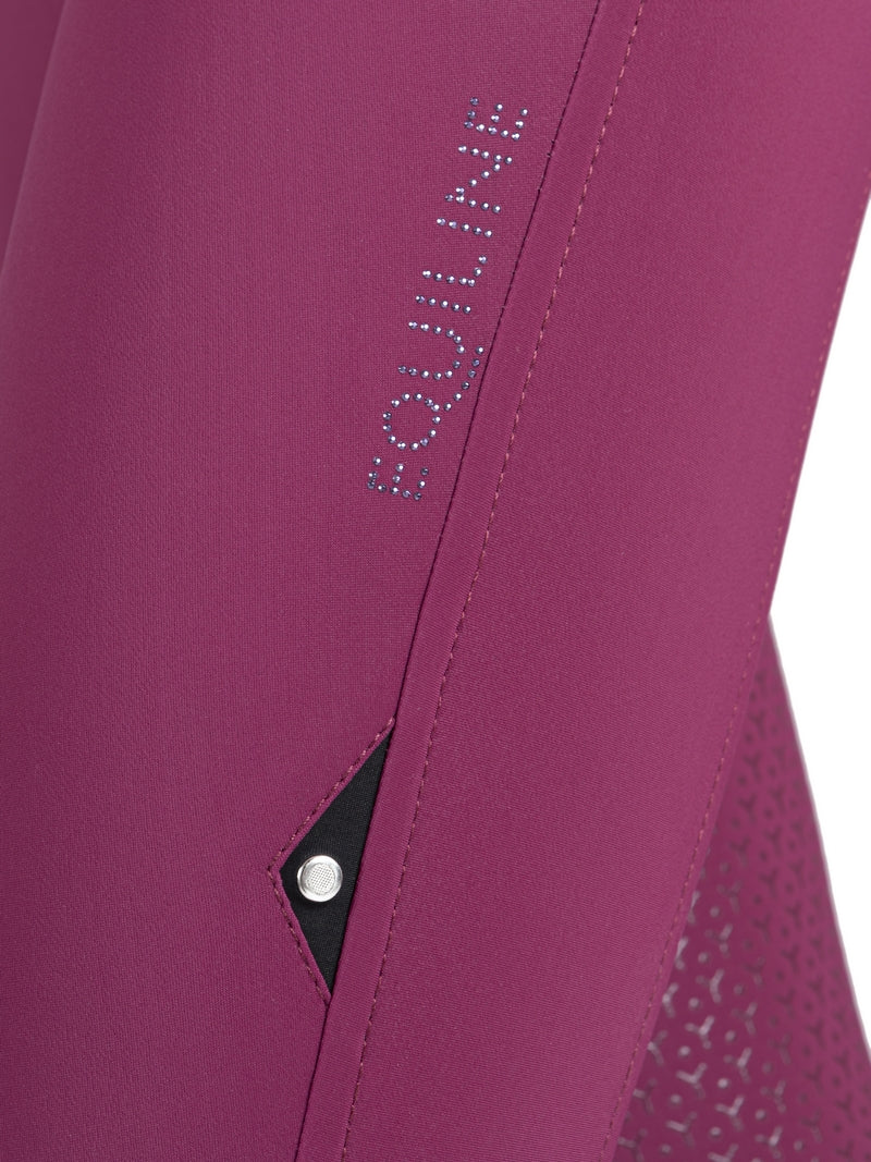 Equiline riding breeches ladies full grip Giaiaf Violet