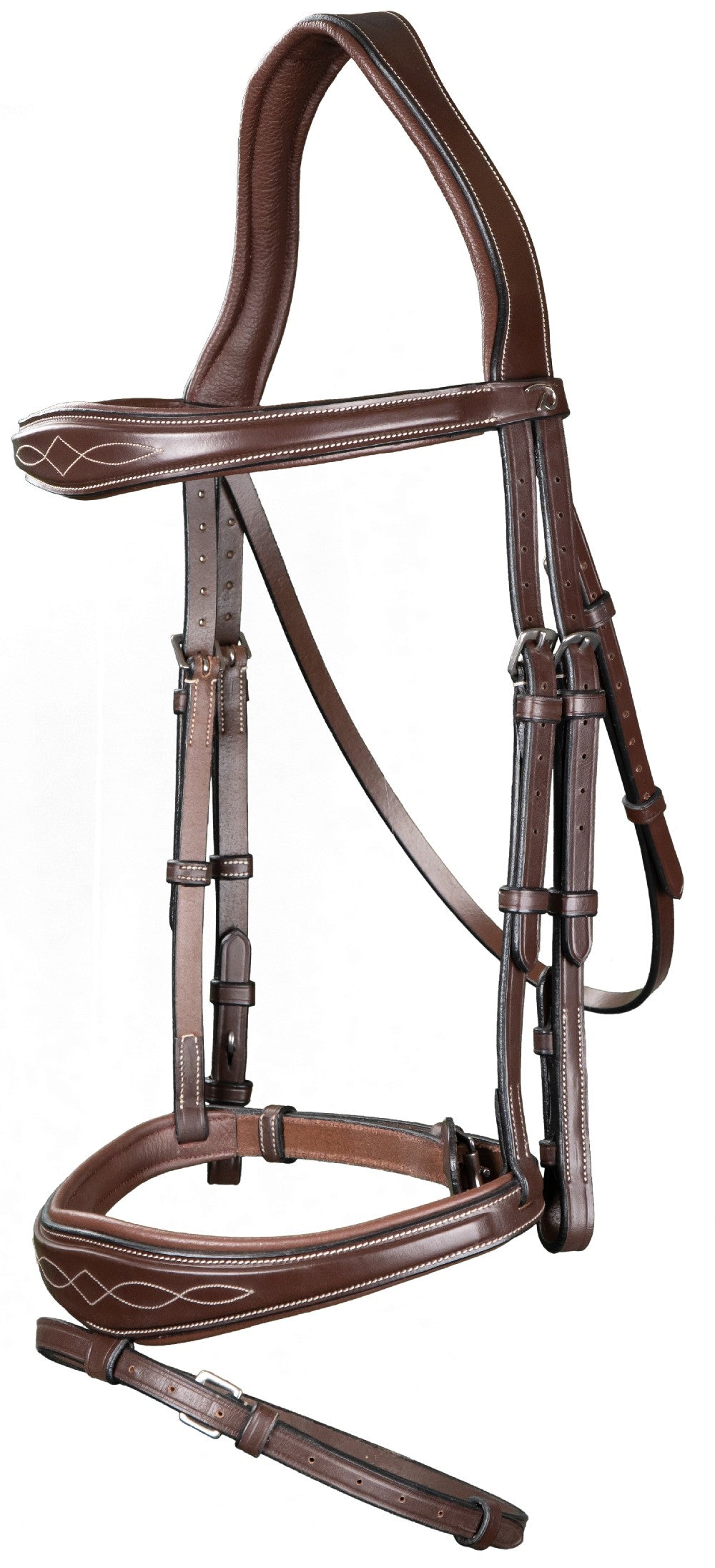 Dyon US Jumping Anatomic Flash Noseband Bridle Brown