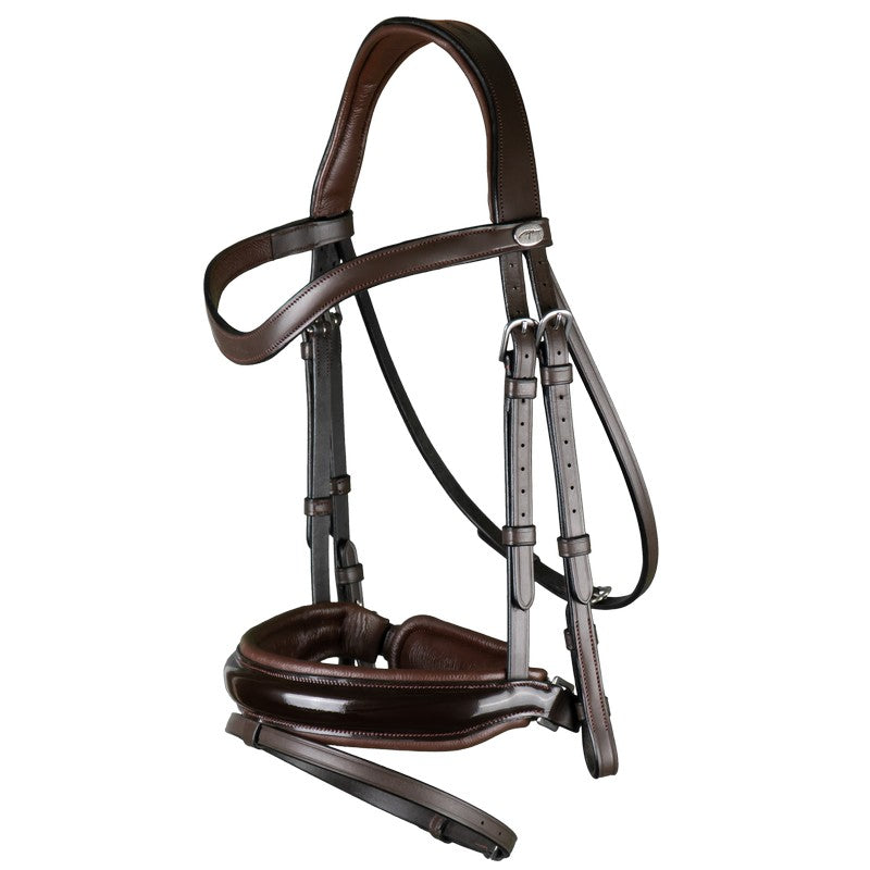 Dyon Working Collection Bridle large crank patent noseband brown