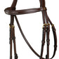 Dyon D Collection rope noseband bridle Brown
