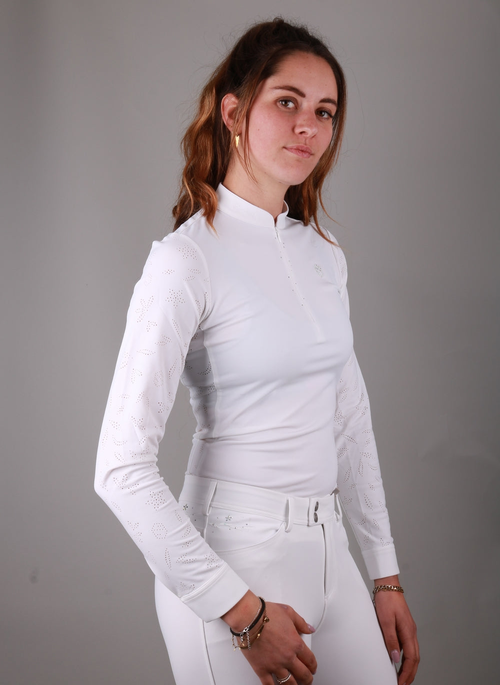 Samshield Long Sleeve Competition Shirt Ladies Louison white