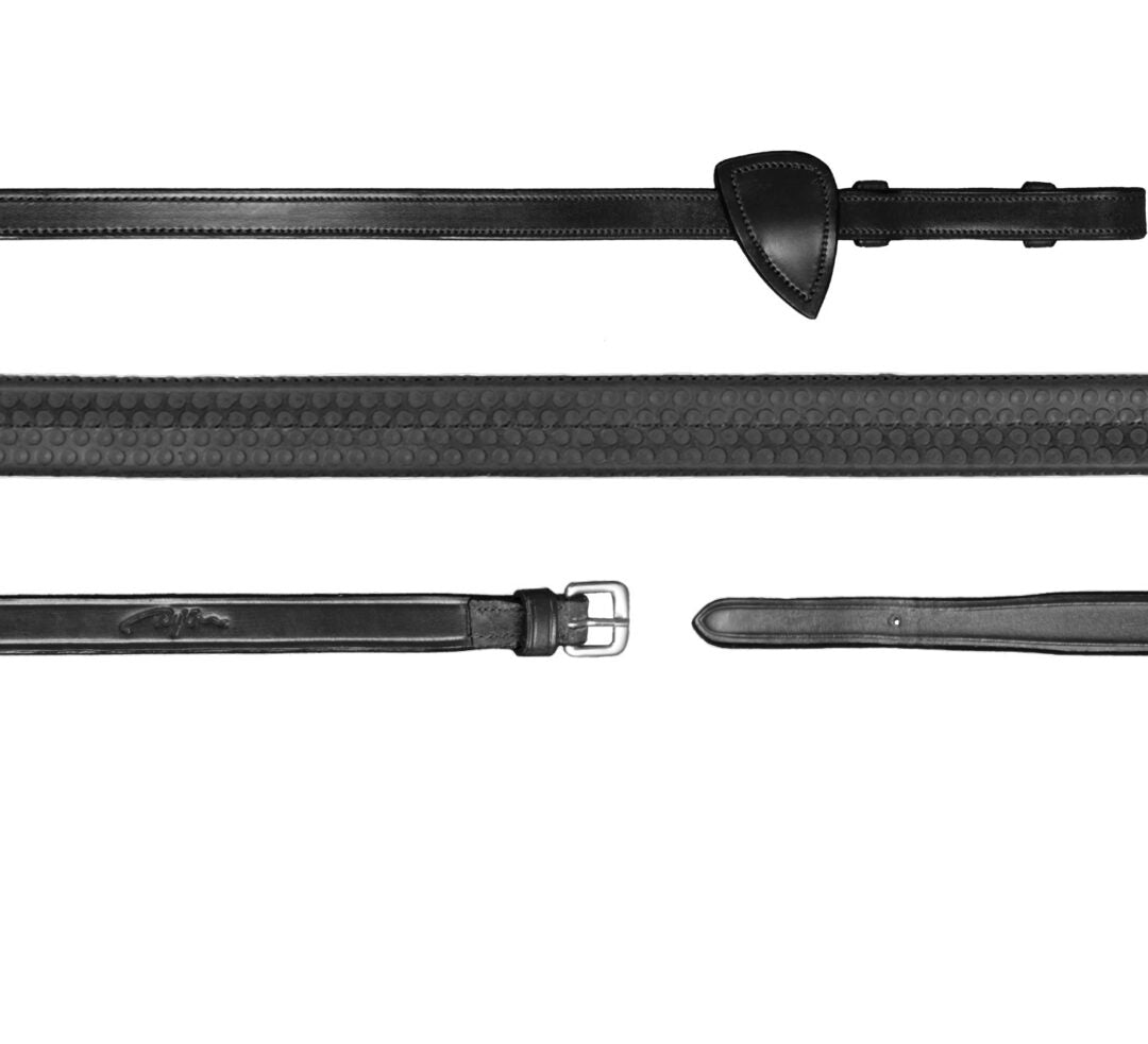 Dyon New English Collection Rubber Reins 16mm Black