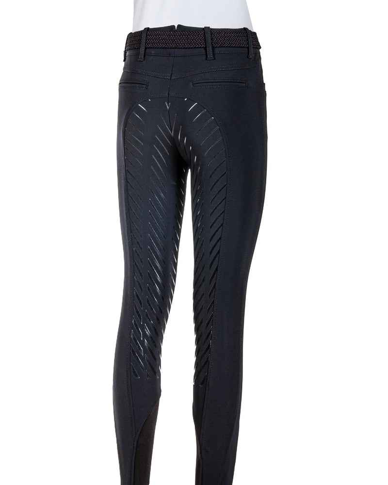 Equiline winter riding breeches ladies full grip Wadellef Navy